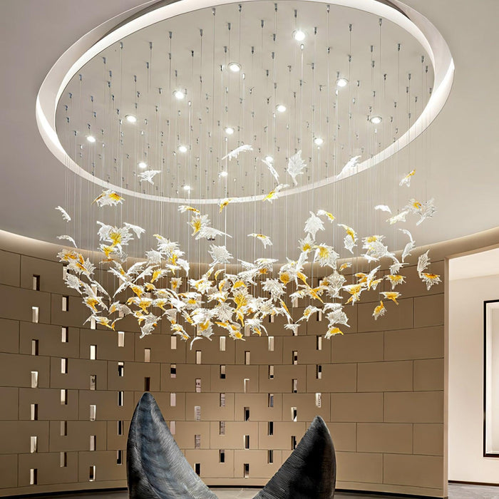 Multicolor Crystal Maple Leaf Chandelier - DWHOME