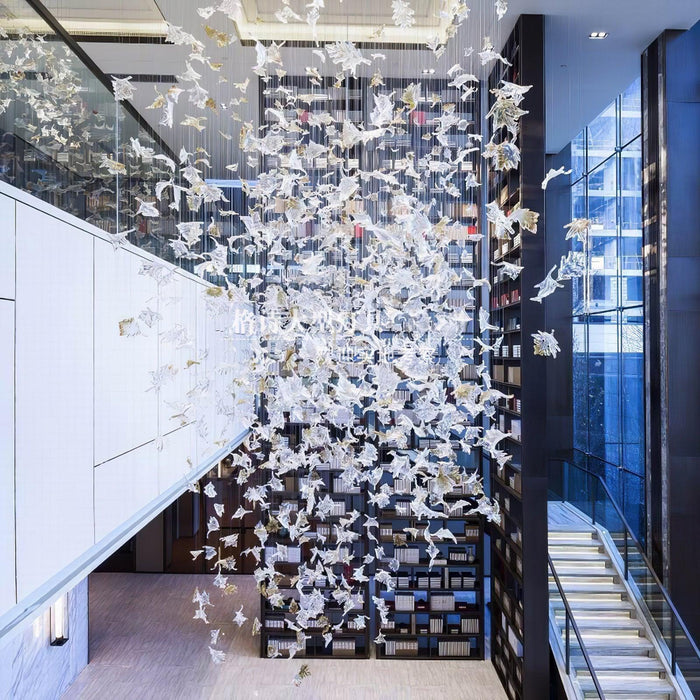 Multicolor Crystal Maple Leaf Chandelier - DWHOME