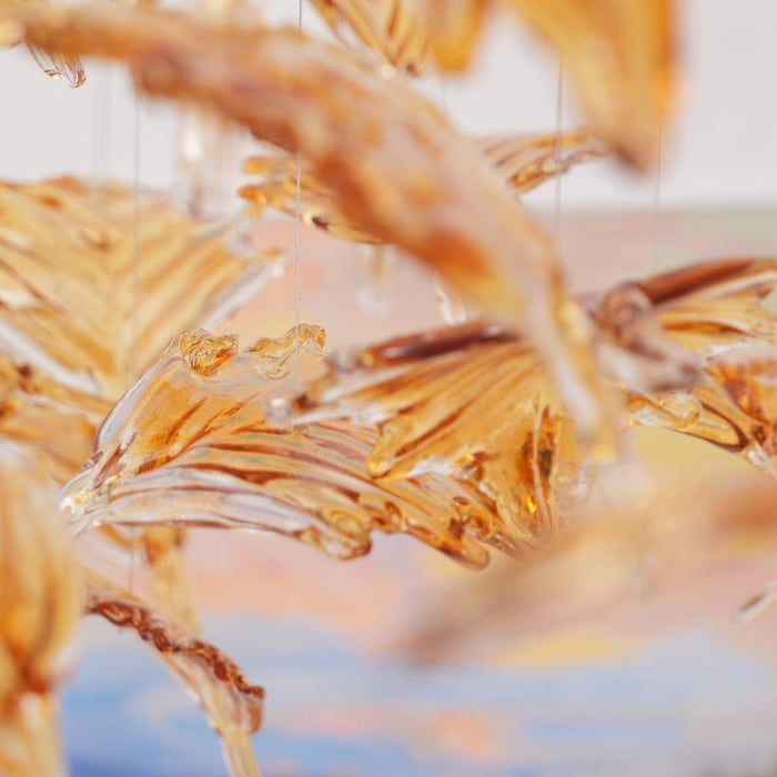 Multicolor Crystal Maple Leaf Chandelier - DWHOME