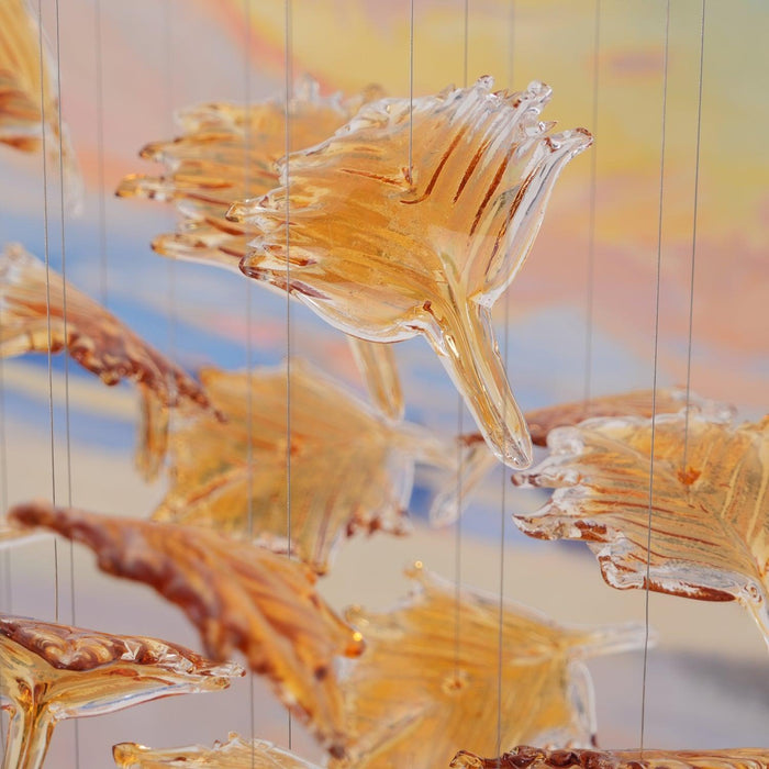 Multicolor Crystal Maple Leaf Chandelier - DWHOME