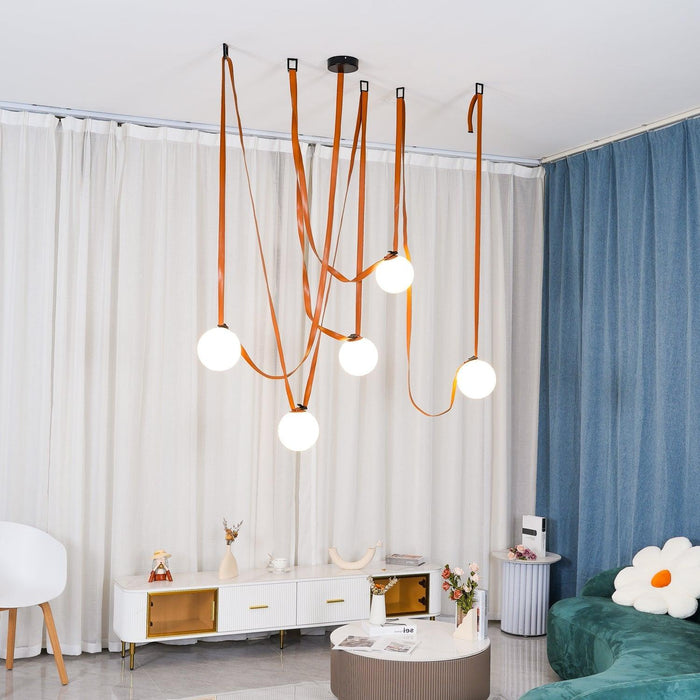 Multiple Belt Art Pendant Light-DWHOME
