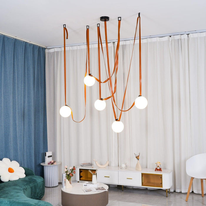 Multiple Belt Art Pendant Light-DWHOME
