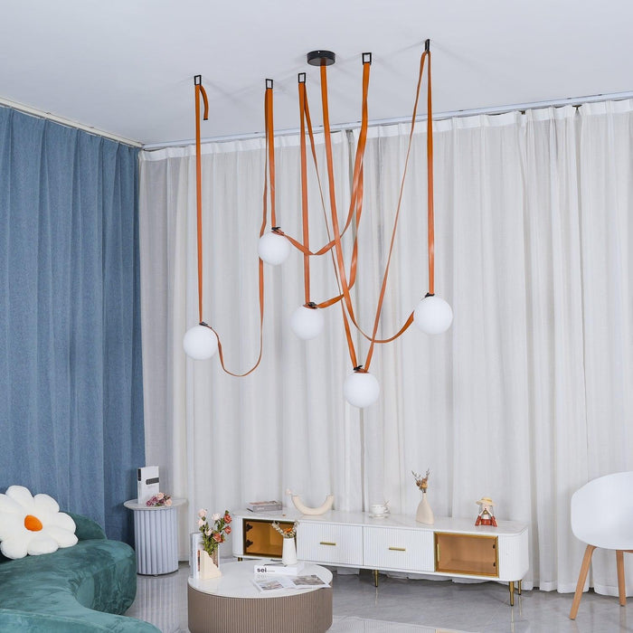 Multiple Belt Art Pendant Light-DWHOME