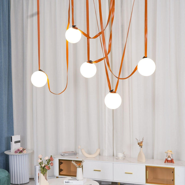 Multiple Belt Art Pendant Light-DWHOME