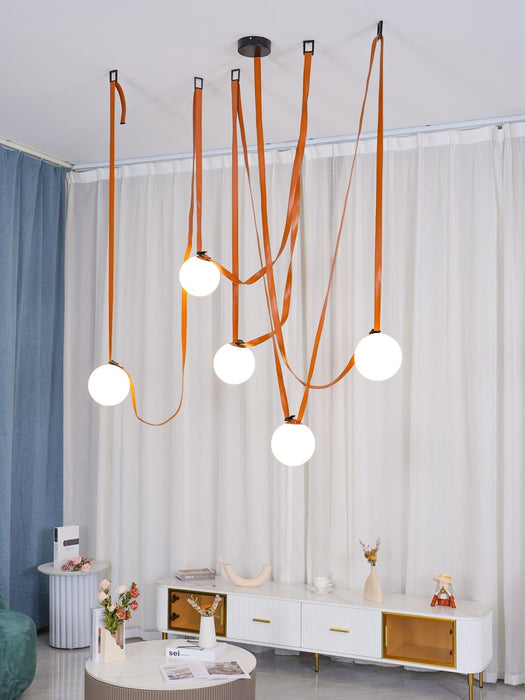 Multiple Belt Art Pendant Light-DWHOME