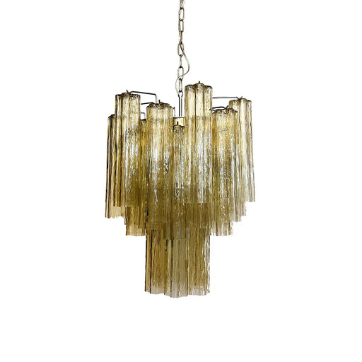 Fantastic Amber Murano Glass Tube Chandelier-DWHOME