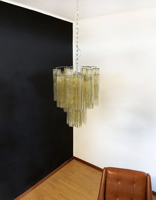 Fantastic Amber Murano Glass Tube Chandelier-DWHOME