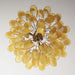 Vintage Caramels Glass Murano Petals Chandelier-DWHOME