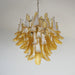 Vintage Caramels Glass Murano Petals Chandelier-DWHOME