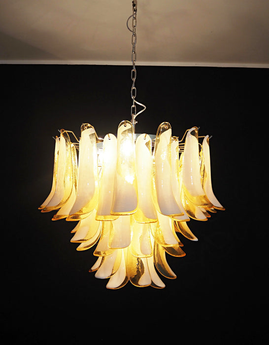 Vintage Caramels Glass Murano Petals Chandelier-DWHOME