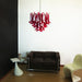 Vintage Red Glass Murano Petals Chandelier-DWHOME