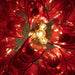 Vintage Red Glass Murano Petals Chandelier-DWHOME