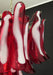Vintage Red Glass Murano Petals Chandelier-DWHOME