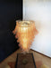 Murano Amber Felch Spiral Chandelier-DWHOME