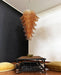Murano Amber Felch Spiral Chandelier-DWHOME