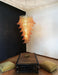 Murano Amber Felch Spiral Chandelier-DWHOME