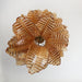 Murano Amber Felch Spiral Chandelier-DWHOME