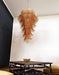 Murano Amber Felch Spiral Chandelier-DWHOME