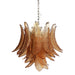 Murano Amber Ferns Glass Chandelier-DWHOME
