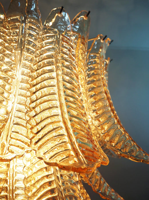 Murano Amber Ferns Glass Chandelier-DWHOME