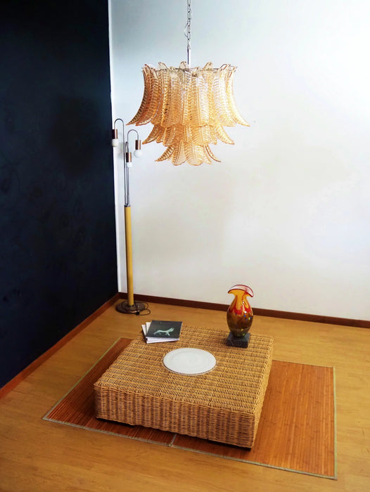 Murano Amber Ferns Glass Chandelier-DWHOME