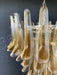 Murano Amber Glass Petals Chandelier-DWHOME