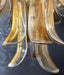 Murano Amber Glass Petals Chandelier-DWHOME