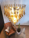 Murano Amber Glass Petals Chandelier-DWHOME