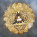 Vintage Amber Murano Glass Petals Drop Chandelier-DWHOME
