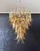 Murano Amber Glass Petals Chandelier-DWHOME