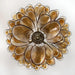 Murano Amber Glass Petals Chandelier-DWHOME