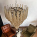 Vintage Amber Murano Glass Petals Drop Chandelier-DWHOME