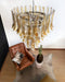 Murano Amber Glass Petals Chandelier-DWHOME