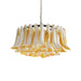 Murano Caramel Glass Petal Chandelier-DWHOME