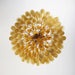 Murano Caramel Glass Petal Chandelier-DWHOME