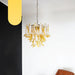 Vintage Caramels Glass Murano Petals Chandelier-DWHOME
