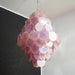 Huge Vintage Murano Pink Disks Chandelier-DWHOME