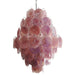 Huge Vintage Murano Pink Disks Chandelier-DWHOME