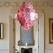 Huge Vintage Murano Pink Disks Chandelier-DWHOME