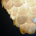 Huge Vintage Murano White Disks Chandelier-DWHOME