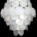Huge Vintage Murano White Disks Chandelier-DWHOME