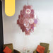 Huge Vintage Murano Pink Disks Chandelier-DWHOME