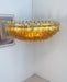 Murano Faceted Amber Glass Chandelier-DWHOME