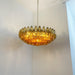 Murano Faceted Amber Glass Chandelier-DWHOME