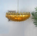 Murano Faceted Amber Glass Chandelier-DWHOME
