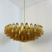 Murano Faceted Amber Glass Chandelier-DWHOME