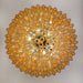 Murano Faceted Amber Glass Chandelier-DWHOME