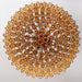 Murano Faceted Amber Glass Chandelier-DWHOME