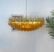 Murano Faceted Amber Glass Chandelier-DWHOME