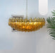 Murano Faceted Amber Glass Chandelier-DWHOME